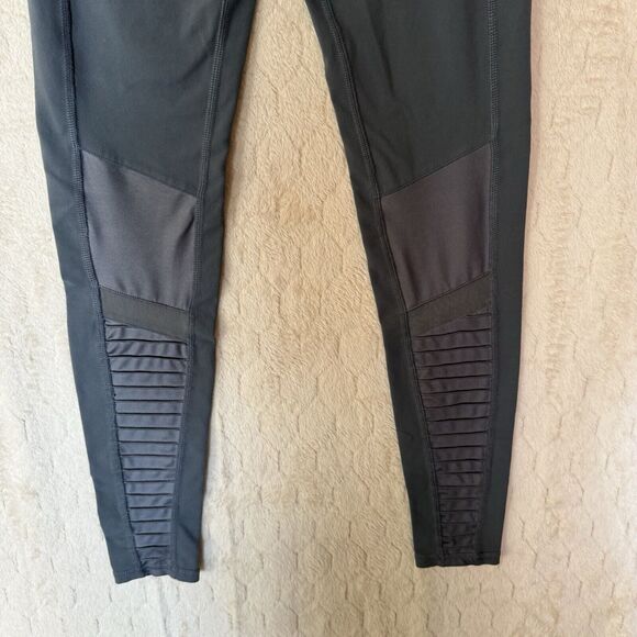Alo Yoga Leggings Womens XS (2-4)‎ Gray High Waisted Moto Gym Running Athleisure - Picture 12 of 16